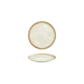 Smooth Ambience Yellow dia.6.25" Round Beige Vitrified Plate