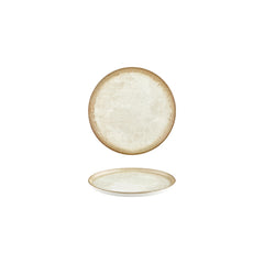 Smooth Ambience Yellow dia.6.25" Round Beige Vitrified Plate
