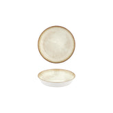 Smooth Ambience Yellow dia.7" h:0" 20 oz. Round Beige Vitrified Deep Plate