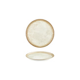 Smooth Ambience Yellow dia.7.5" Round Beige Vitrified Plate