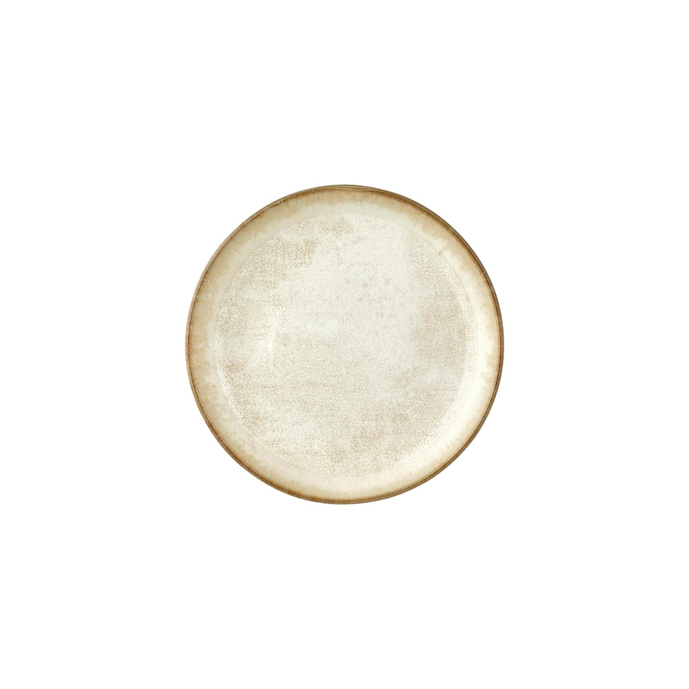 Smooth Ambience Yellow dia.9.75" h:0" 42 oz. Round Beige Vitrified Deep Plate