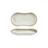 Smooth Ambience Yellow 11.5" x 6.75" x h:0" Oval Beige Vitrified Platter