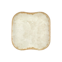 Smooth Ambience Yellow 13.25" x 13.25" Square Beige Vitrified Plate