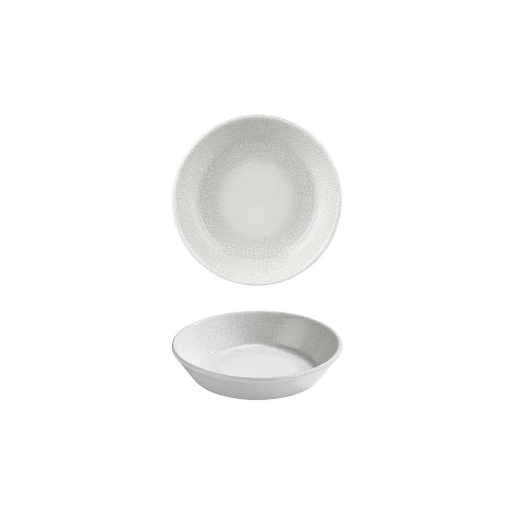 Illusion dia.7" h:0" 20 oz. Round Blue Vitrified Deep Plate