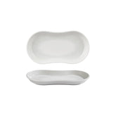 Illusion 11.5" x 6.75" x h:0" Oval Blue Vitrified Platter