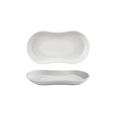 Illusion 11.5" x 6.75" x h:0" Oval Blue Vitrified Platter