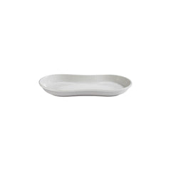 Illusion 11.5" x 6.75" x h:0" Oval Blue Vitrified Platter
