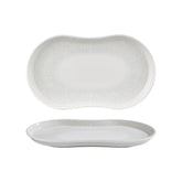 Illusion 15" x 7.75" x h:0" Rectangular Blue Vitrified Platter