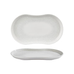 Illusion 15" x 7.75" x h:0" Rectangular Blue Vitrified Platter
