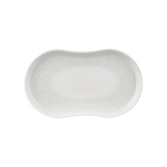 Illusion 15" x 7.75" x h:0" Rectangular Blue Vitrified Platter