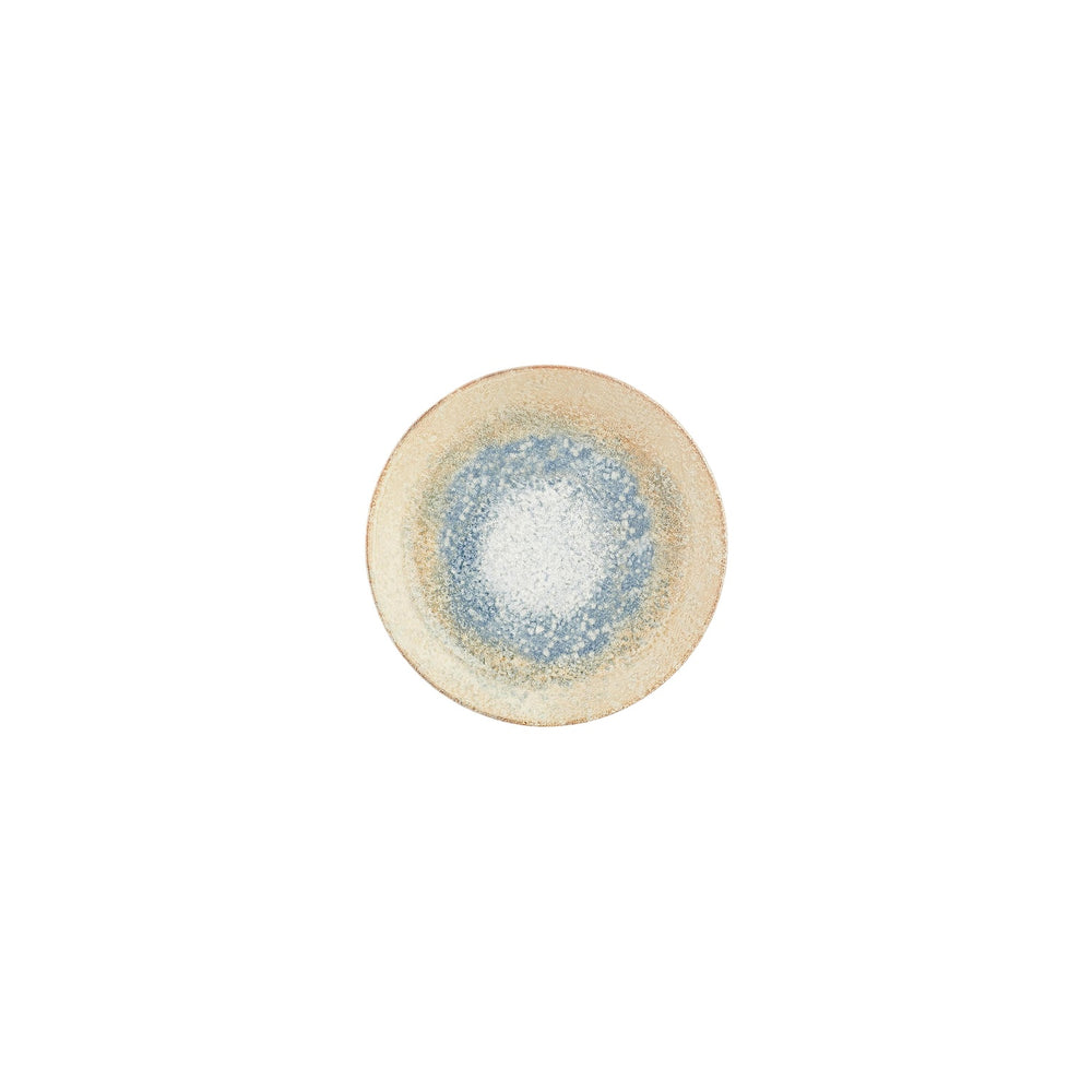 Smooth Reaction dia.5" h:0" 7 oz. Round Yellow Vitrified Deep Plate