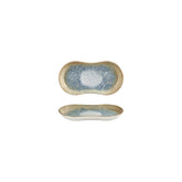 Smooth Reaction 7.5" x 4.25" x h:0" Oval Yellow Vitrified Platter