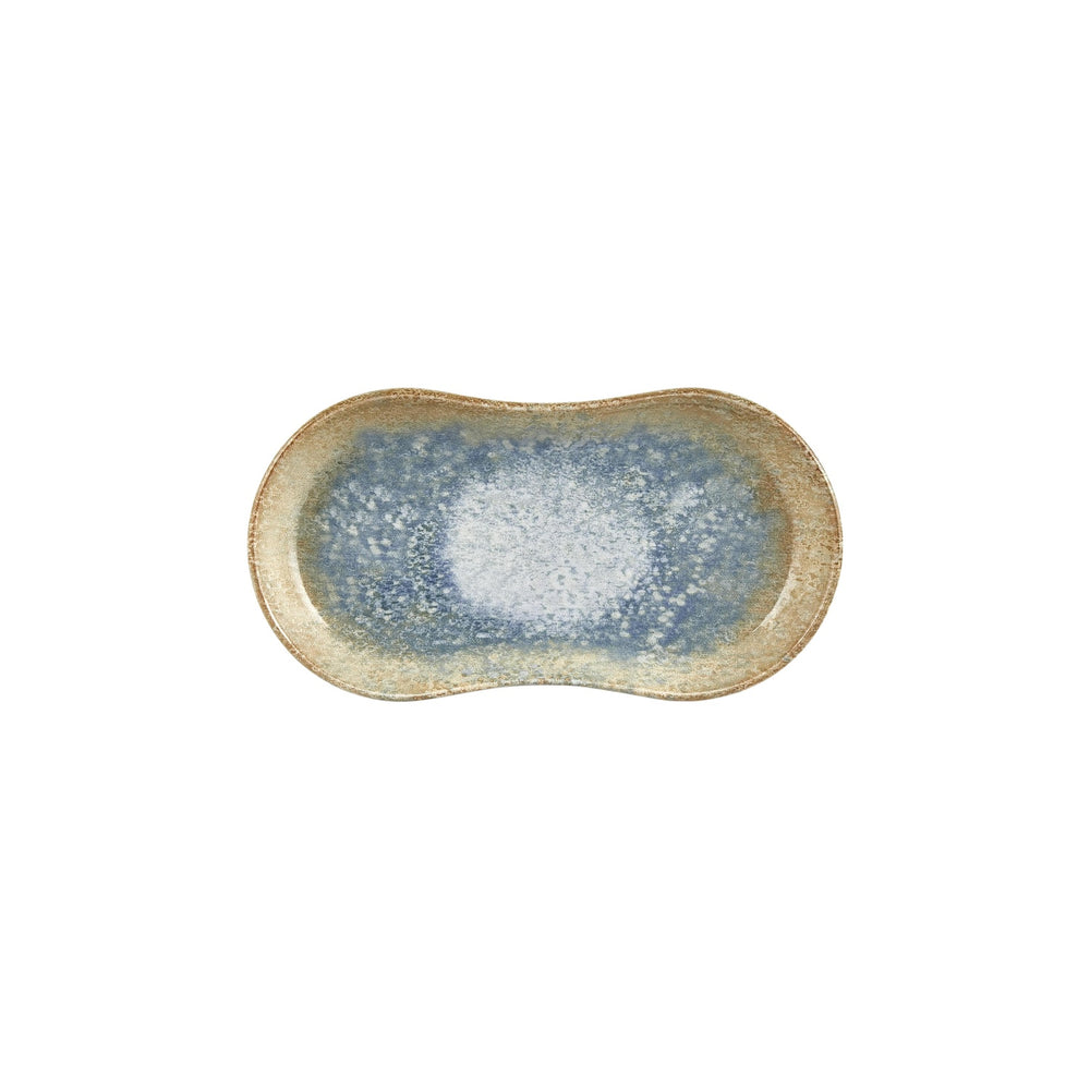 Smooth Reaction 11.5" x 6.75" x h:0" Oval Yellow Vitrified Platter
