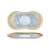 Smooth Reaction 15" x 7.75" x h:0" Rectangular Yellow Vitrified Platter