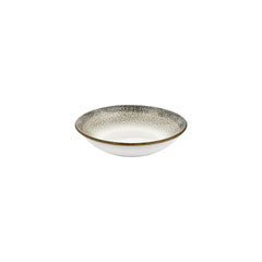 Spazio dia.9" h:1.75" 34 oz. Round Decorated Vitrified Deep Plate