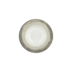 Spazio dia.9.75" h:2" 14 oz. Round Decorated Vitrified Deep Plate