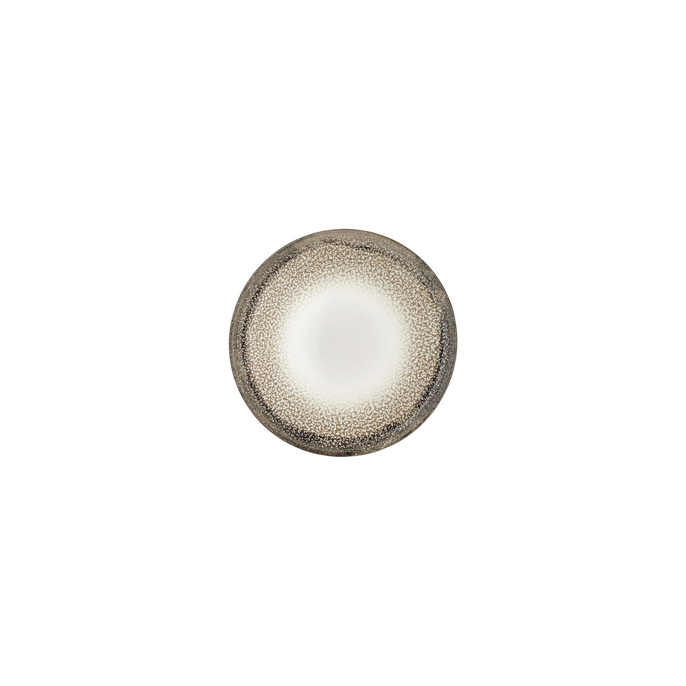 Spazio dia.4.25" h:1" 3 oz. Round Decorated Vitrified Deep Plate
