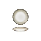 Spazio dia.8.25" h:0" 17 oz. Round Decorated Vitrified Deep Plate