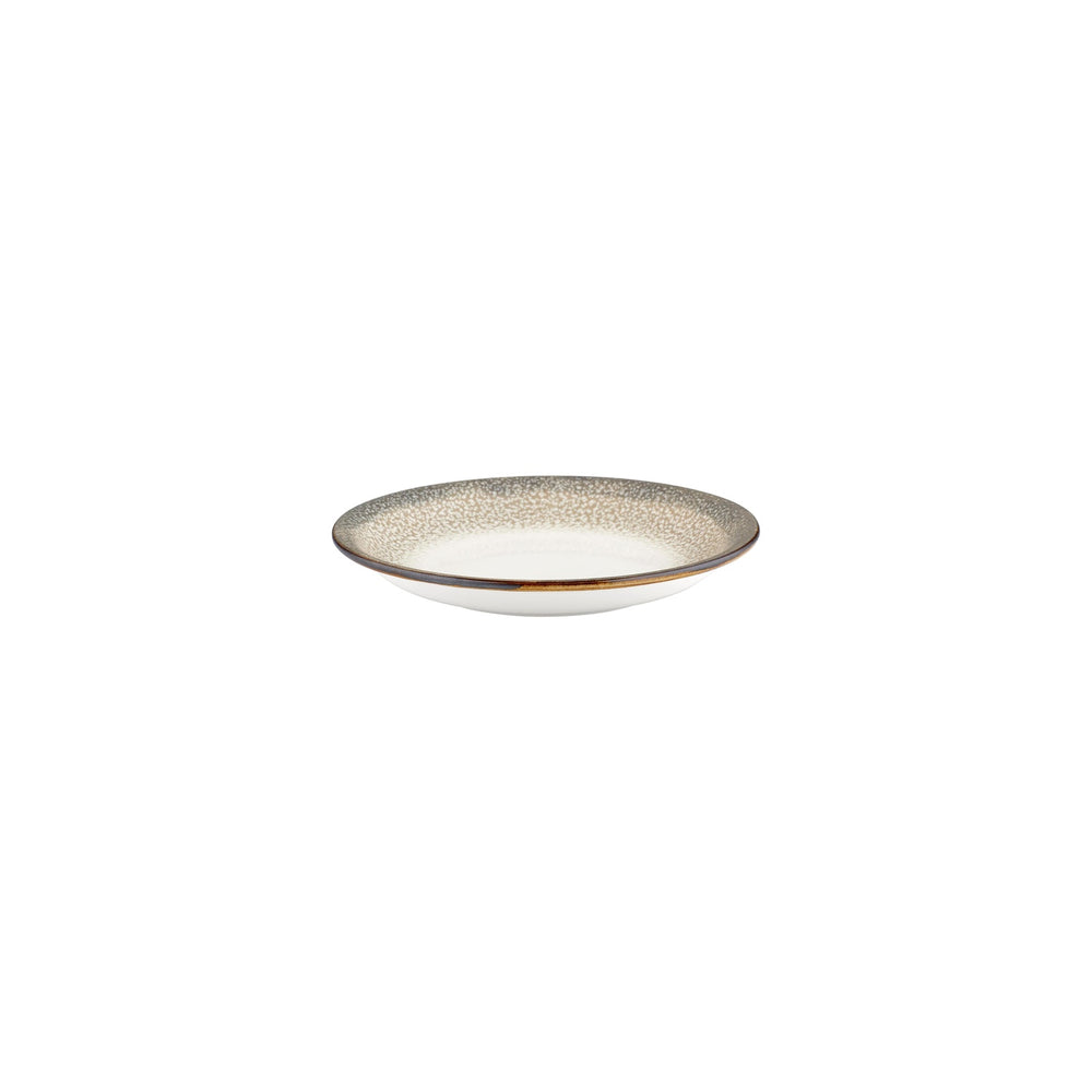Spazio dia.8.25" h:0" 17 oz. Round Decorated Vitrified Deep Plate