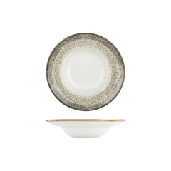 Spazio dia.9.75" h:2.25" 14 oz. Round Decorated Vitrified Deep Plate