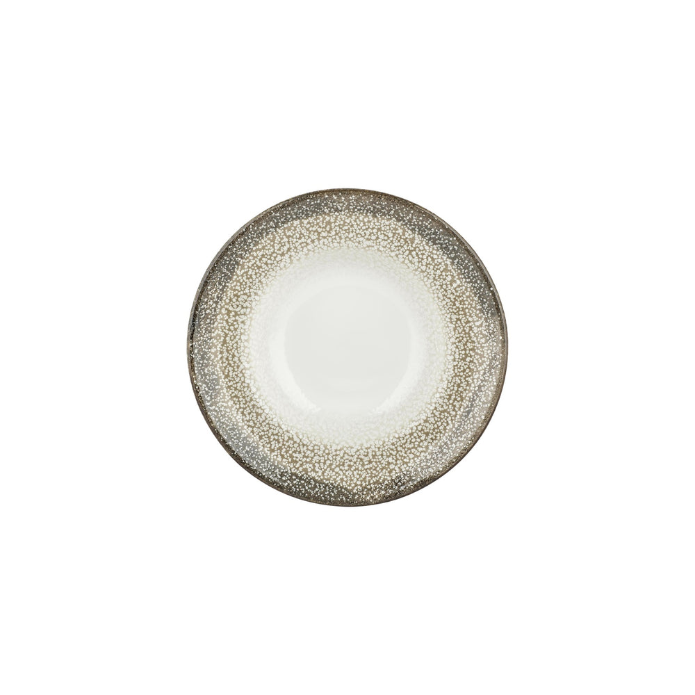 Spazio dia.9.75" h:2.25" 14 oz. Round Decorated Vitrified Deep Plate