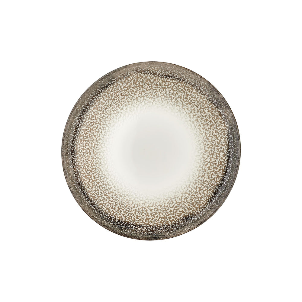 Spazio dia.12.5" x 12.5" Round Decorated Vitrified Pizza Plate