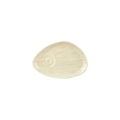 Island Velho 9.75" x 6.75" x h:0" Organic Beige Vitrified Saucer