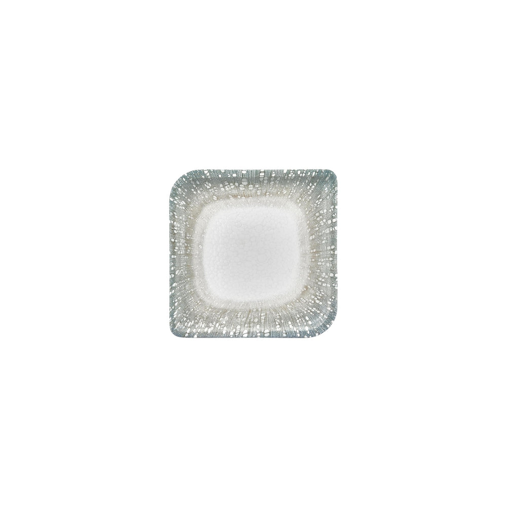 Vista 6" x 6" Square Green Vitrified Plate
