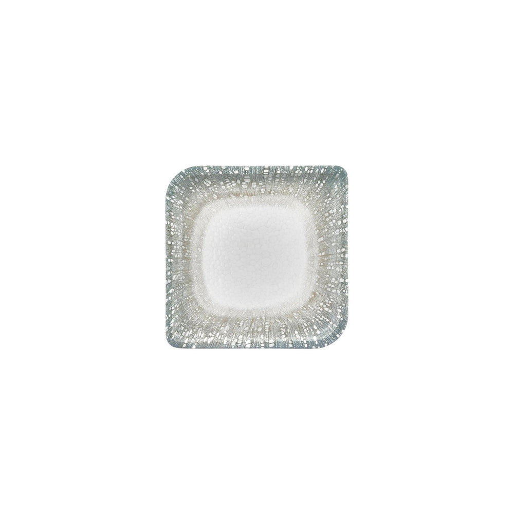 Vista 7.5" x 7.5" Square Green Vitrified Plate