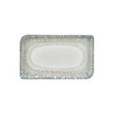 Vista 13.75" x 6.25" x h:0" Rectangular Green Vitrified Platter