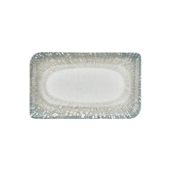 Vista 13.75" x 6.25" x h:0" Rectangular Blue Vitrified Platter