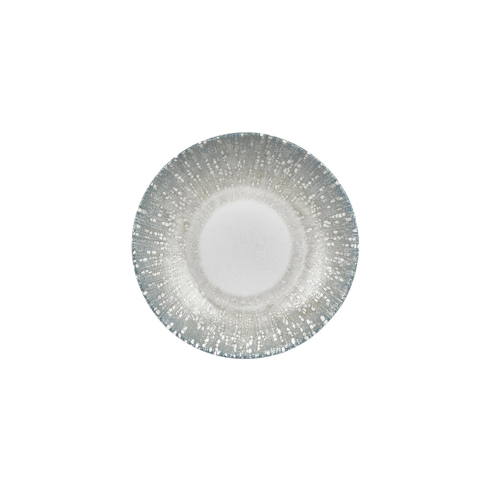 Vista dia.9.75" h:2" 44 oz. Round Blue Vitrified Deep Plate
