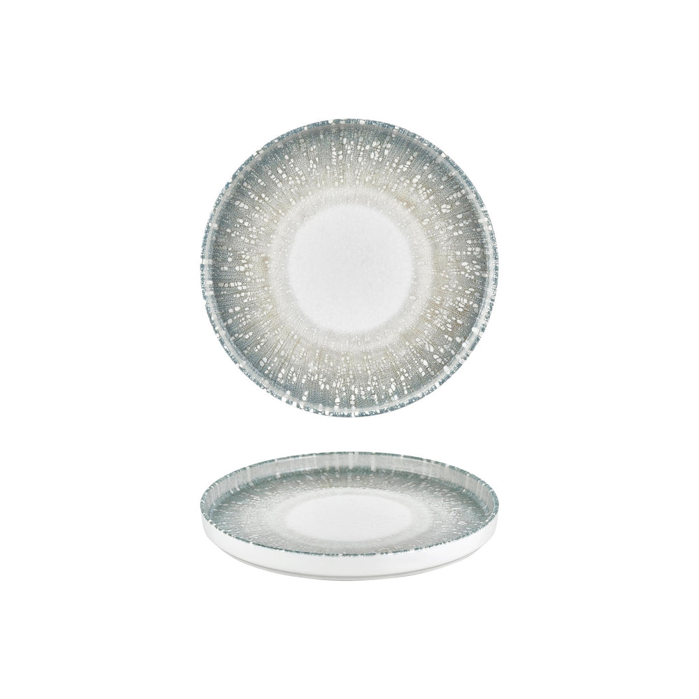 Vista dia.9" Round Green Vitrified Plate