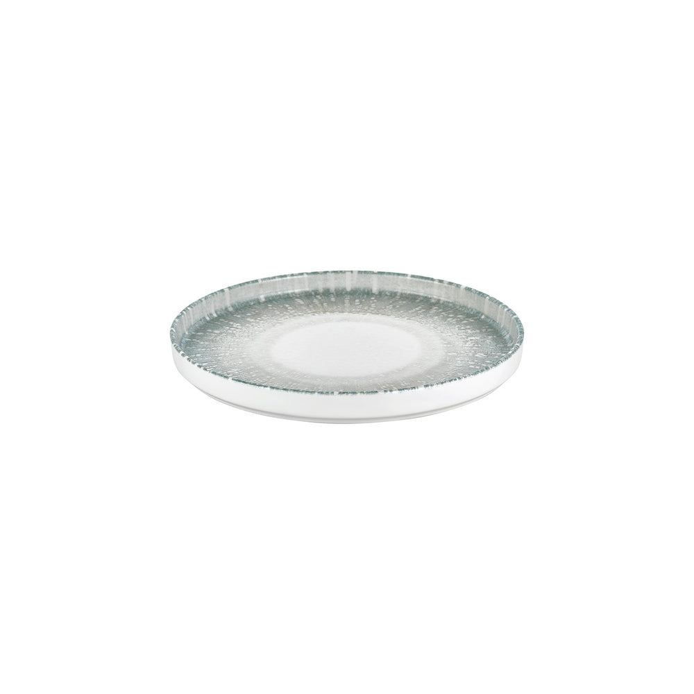 Vista dia.10.75" Round Green Vitrified Plate