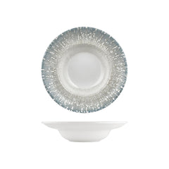 Vista dia.10.75" h:2.5" 17 oz. Round Green Vitrified Deep Plate