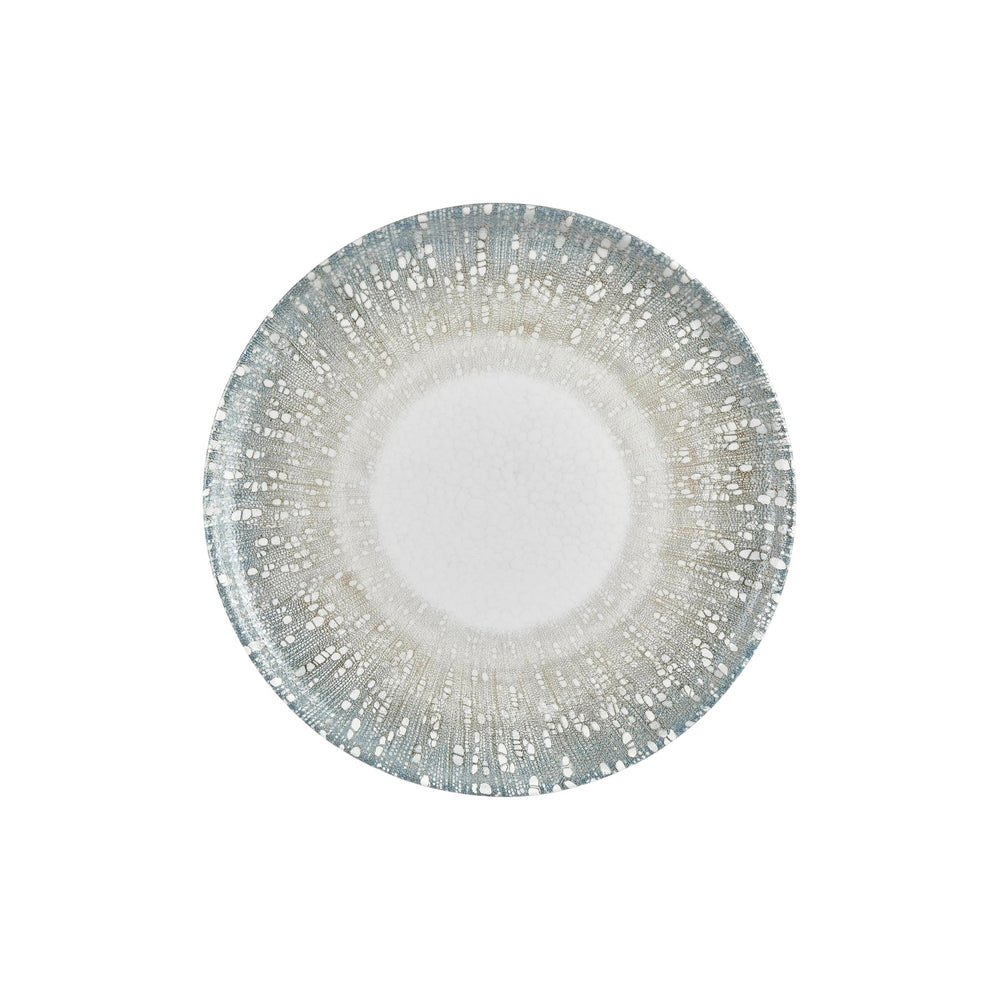 Vista dia.12.5" x 12.5" Round Green Vitrified Pizza Plate