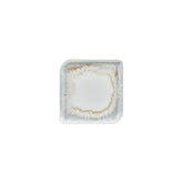 Wave 7.5" x 7.5" Square Blue Vitrified Plate