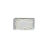 Wave 9.5" x 6" Rectangular Blue Vitrified Plate