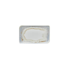 Wave 9.5" x 6" Rectangular Blue Vitrified Plate