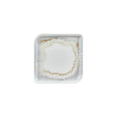 Wave 9" x 9" Square Blue Vitrified Plate