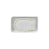 Wave 11.75" x 7" x h:0" Rectangular Blue Vitrified Platter