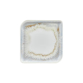 Wave 11" x 11" Square Blue Vitrified Plate