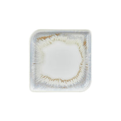 Wave 11" x 11" Square Blue Vitrified Plate