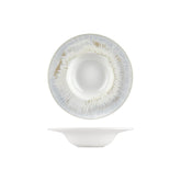 Wave dia.9.75" h:0" 14 oz. Round Blue Vitrified Deep Plate