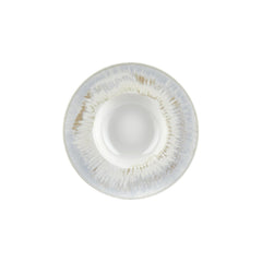 Wave dia.11" h:2.25" 16 oz. Round Blue Vitrified Deep Plate