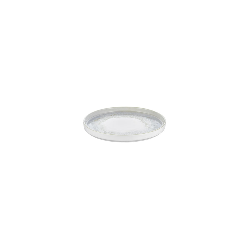 Wave dia.6.25" Round Blue Vitrified Plate