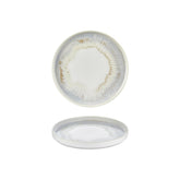 Wave dia.9" Round Blue Vitrified Plate