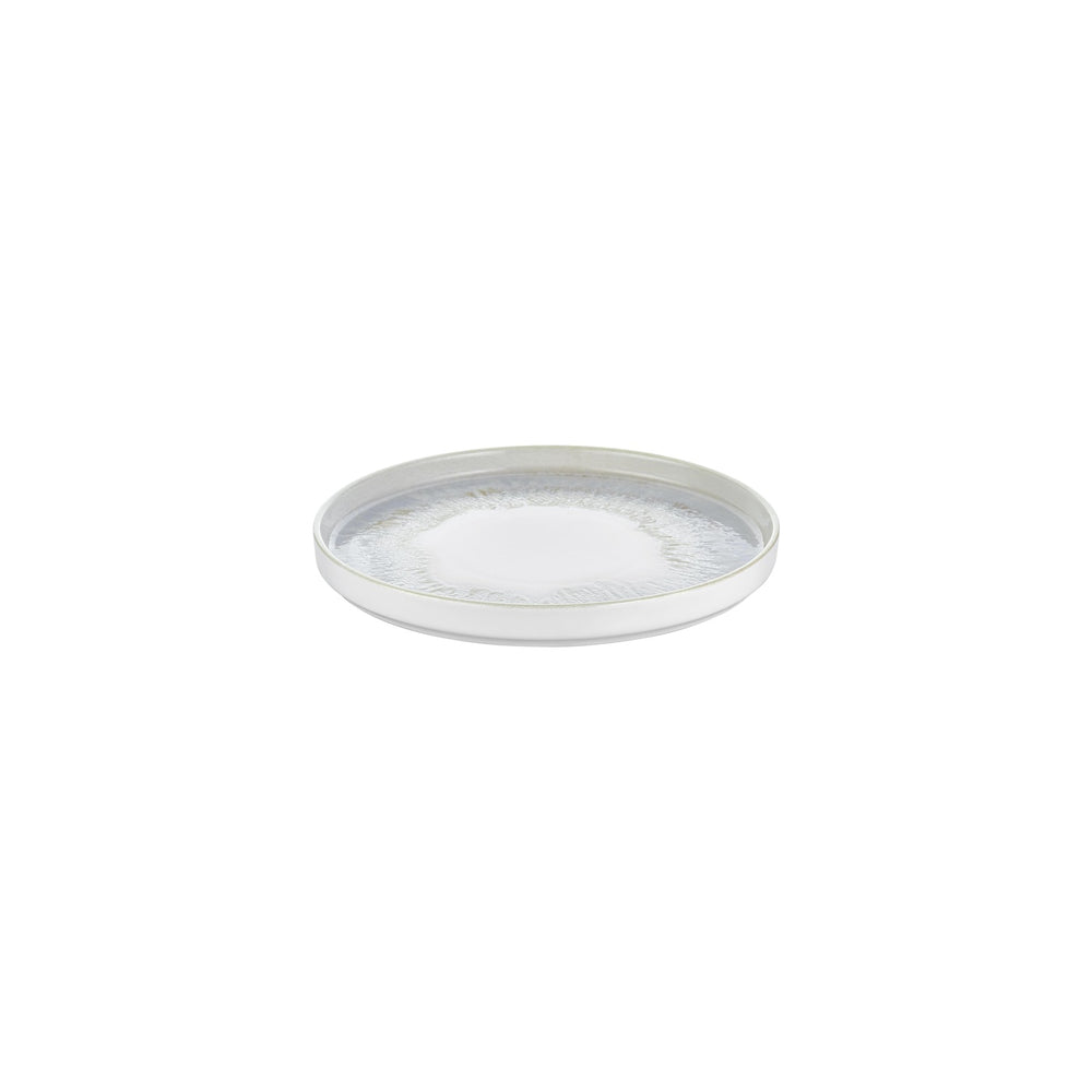 Wave dia.9" Round Blue Vitrified Plate