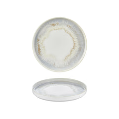 Wave dia.9.75" Round Blue Vitrified Plate