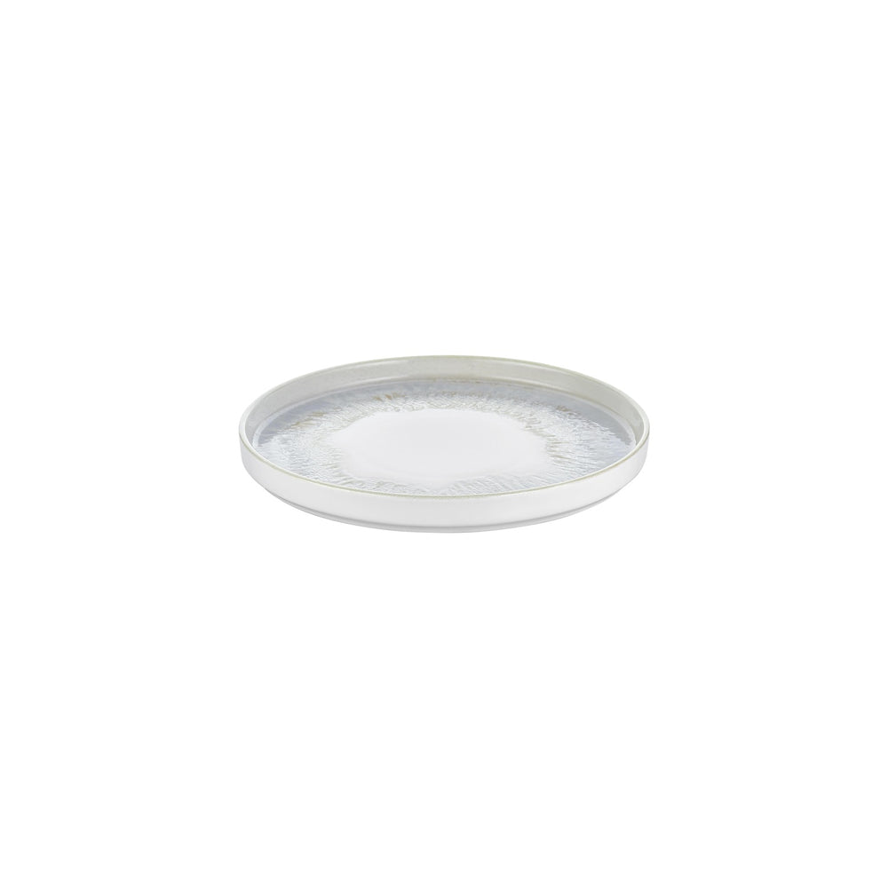 Wave dia.9.75" Round Blue Vitrified Plate